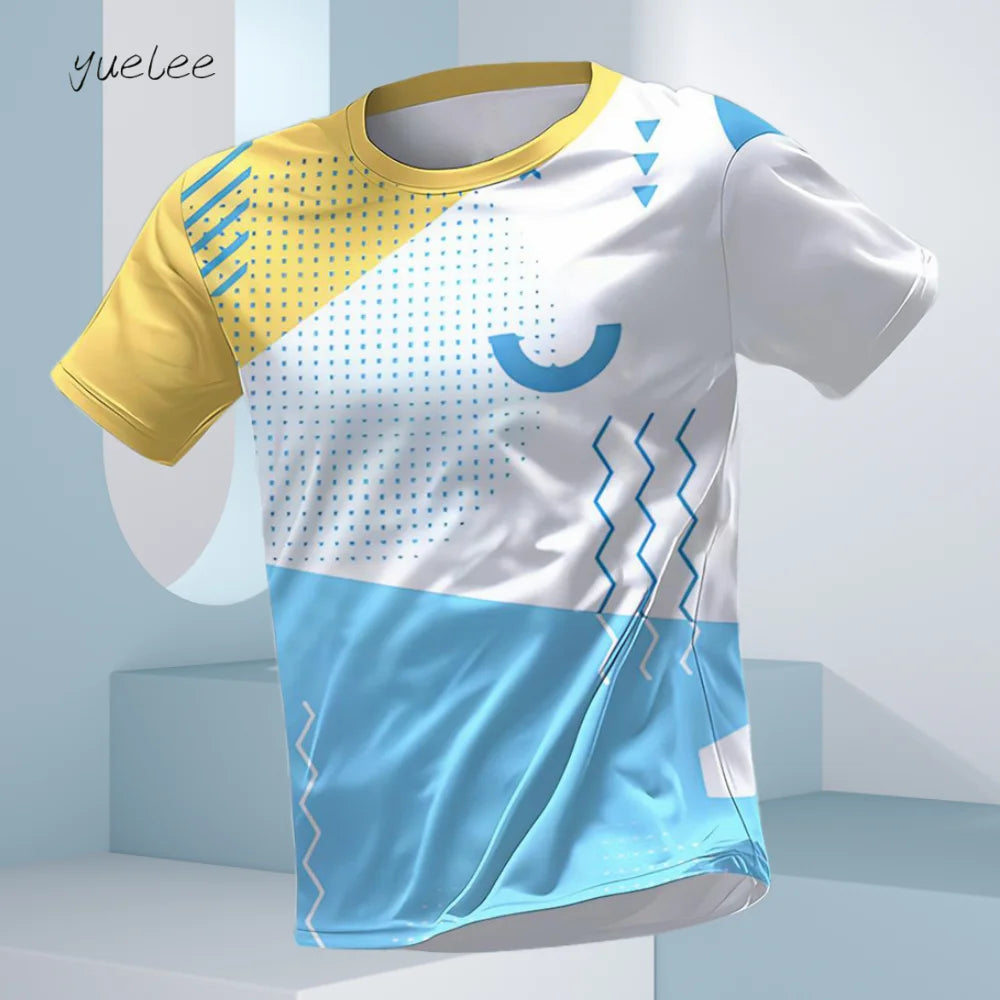T-Shirt d'été à manches courtes pour hommes, respirant, course à pied, Fitness, sport, décontracté, col rond, surdimensionné, hauts quotidiens pour hommes MAEJORKEN