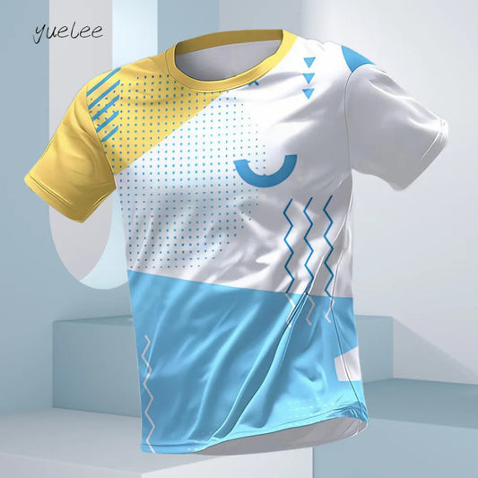 T-Shirt d'été à manches courtes pour hommes, respirant, course à pied, Fitness, sport, décontracté, col rond, surdimensionné, hauts quotidiens pour hommes MAEJORKEN