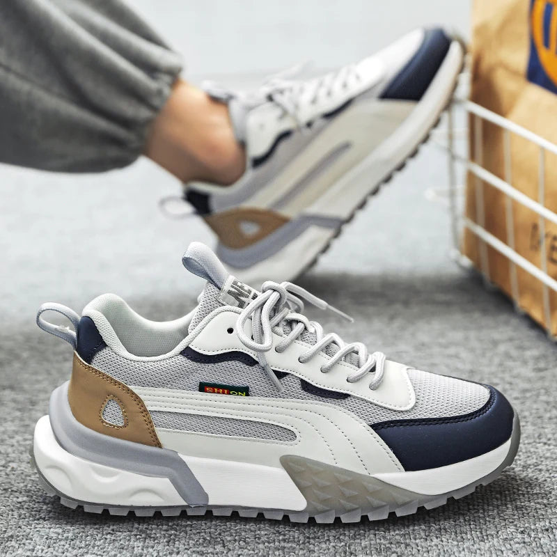 Chaussures de sport originales pour hommes, coupe basse, légères, rembourrées, de course, confortables et stables, de marche, offre spéciale, automne MAEJORKEN