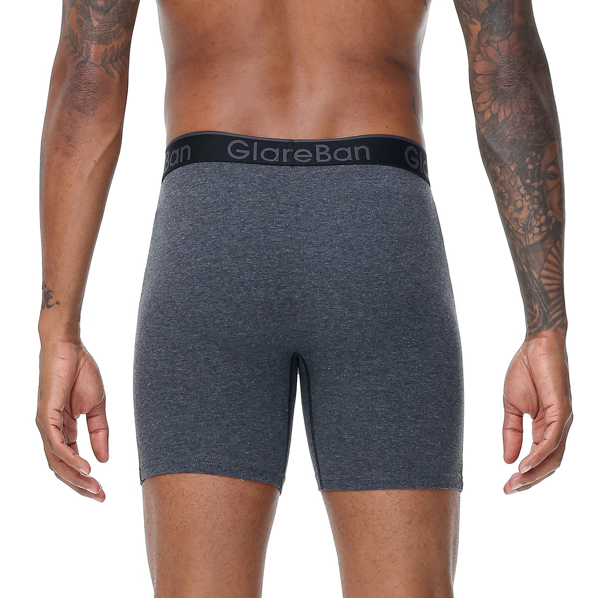 4 pièces ensemble mi-long Boxer Shorts sous-vêtements masculins coton respirant hommes caleçons pour hommes Homme Boxershorts glisse culotte douce MAEJORKEN