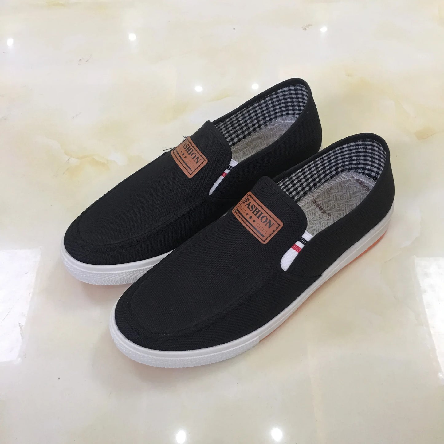 Chaussures décontractées sans lacet toile mocassins du 39 au 44
