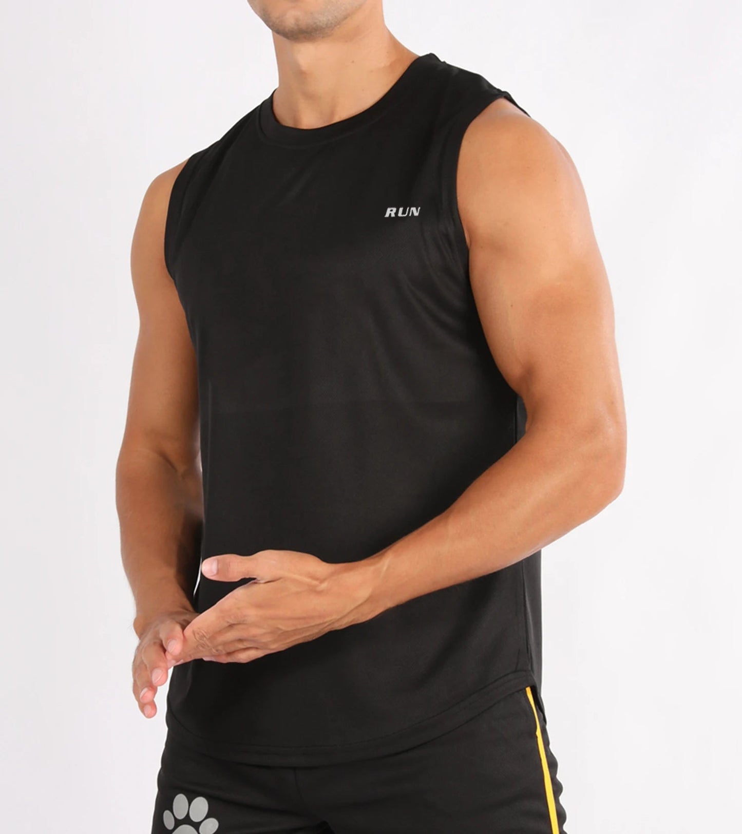 Gilets de Fitness d'été pour hommes, vêtements d'entraînement physique, Fitness de vitesse, chemises amples sans manches, gilets de basket-ball à la mode pour hommes MAEJORKEN