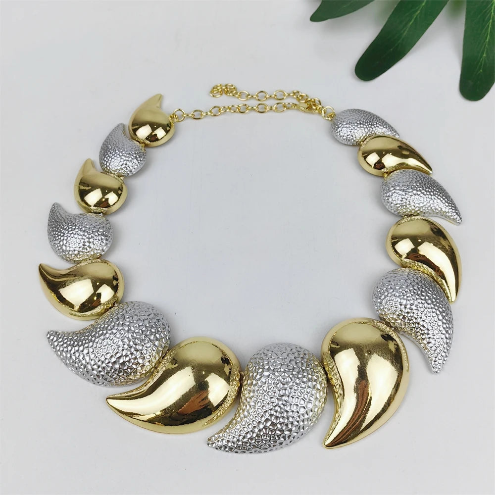 TITI ensemble de bijoux de luxe pour femmes de haute qualité plaqué or 18 carats bijoux de dubaï collier boucle d'oreille bague Bracelet tendance MAEJORKEN