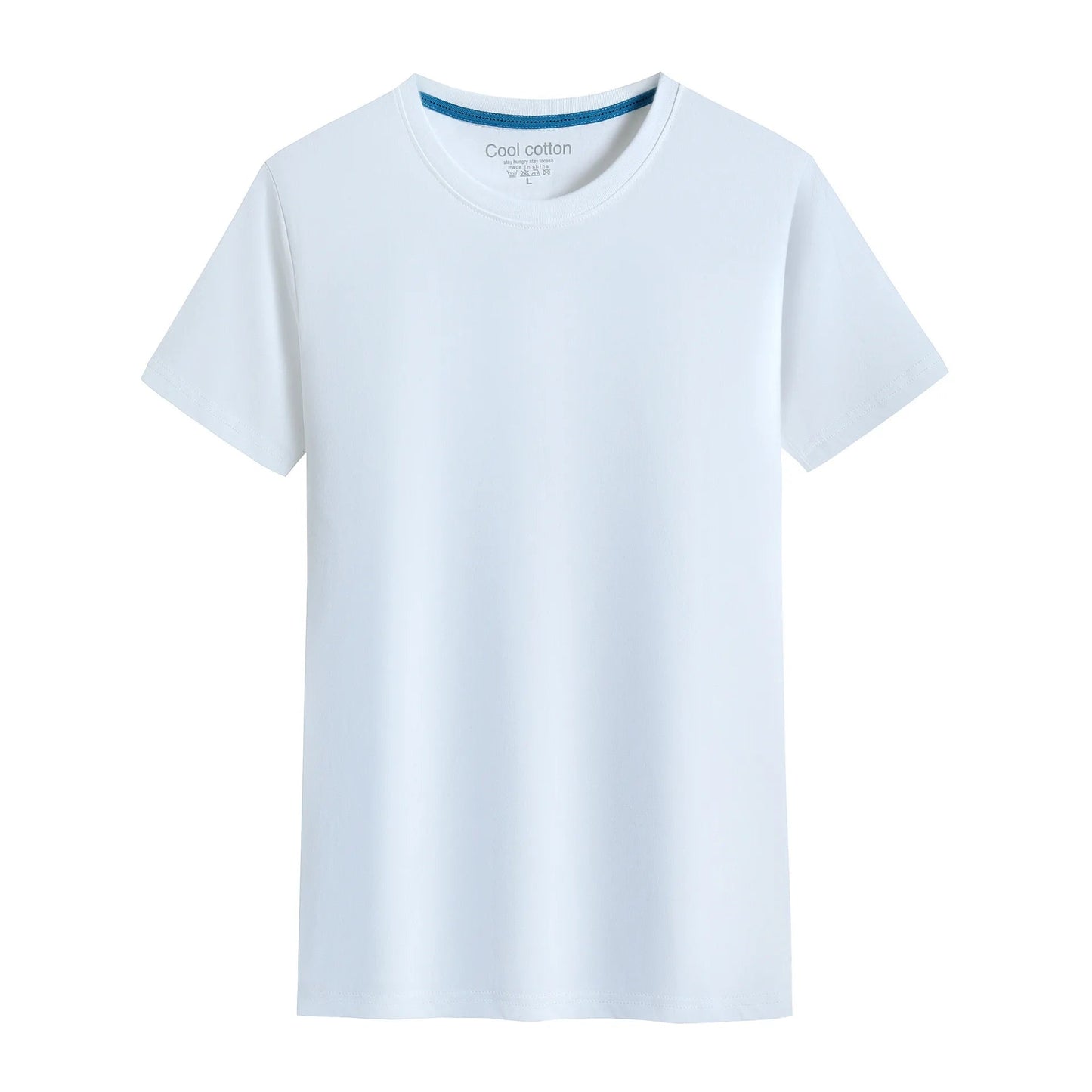 2025 tout nouveau 100% coton hommes T-shirt couleur Pure hommes t-shirts col rond à manches courtes homme T-shirt haut t-shirts pour vêtements masculins MAEJORKEN