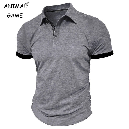 Polo d'été à manches courtes pour hommes, surdimensionné, couleur unie, t-shirts respirants, Streetwear, chemises d'activités sportives MAEJORKEN
