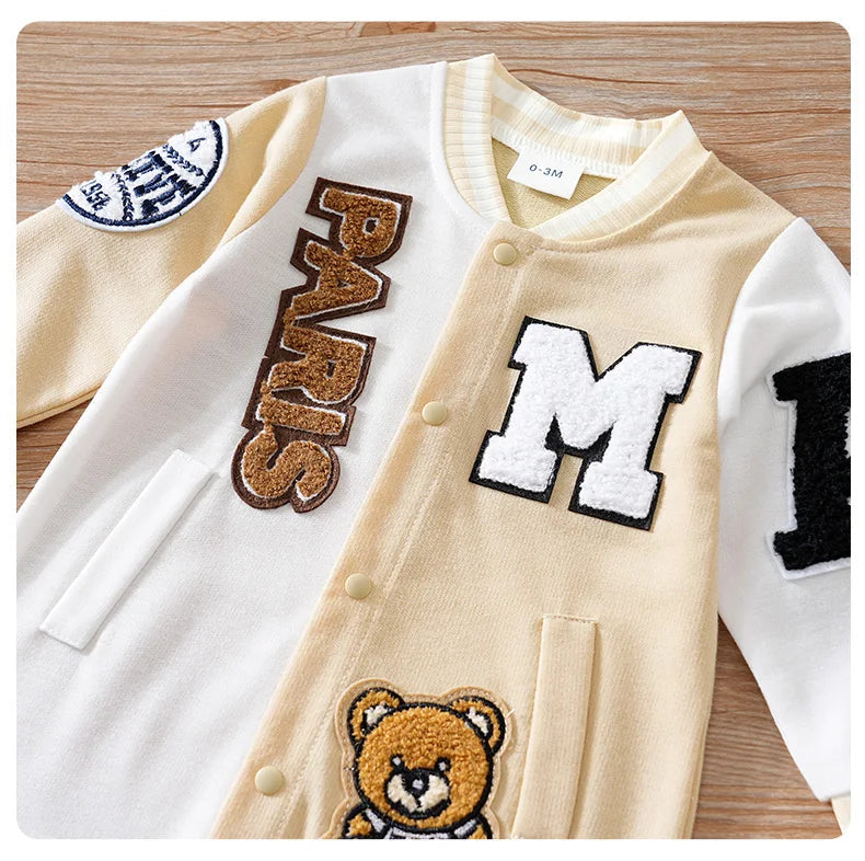 Combinaison de dessin animé pour bébé, vêtements de Baseball à manches longues, tendance et beaux, printemps et automne MAEJORKEN