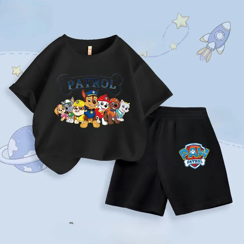 Ensemble short et tee shirt pat patrouille