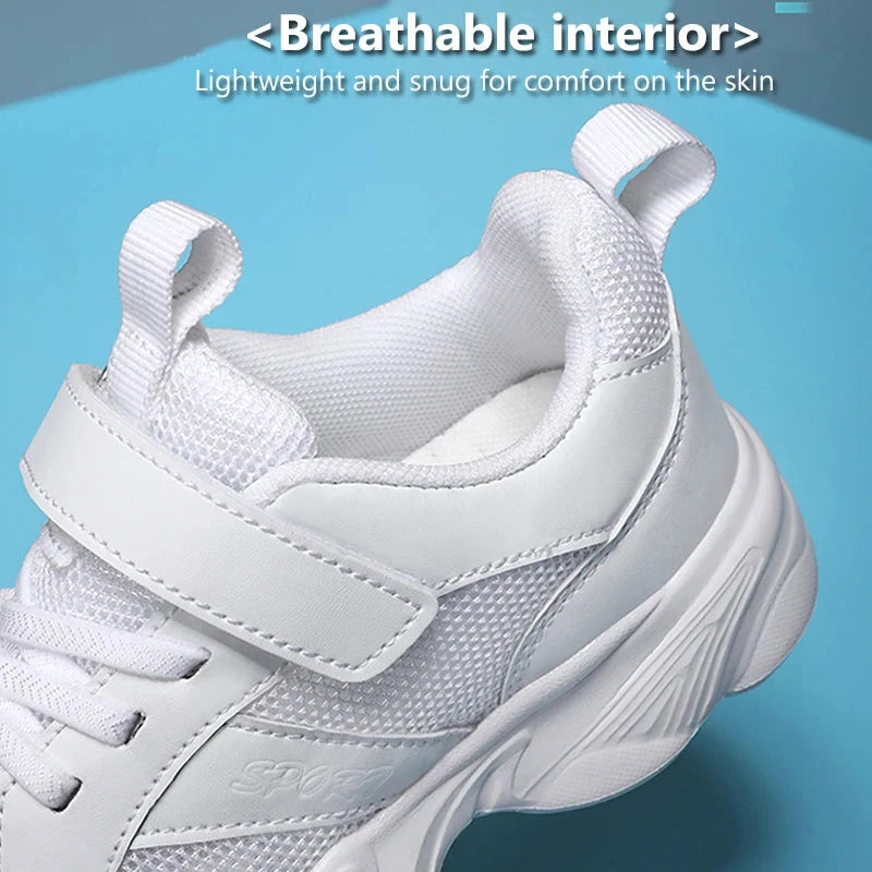 Chaussures de sport coordonnantes pour enfants, respirantes, noires, chaussures d'école, marche, course décontractée, rencontre, garçons, filles, étudiant, mode MAEJORKEN