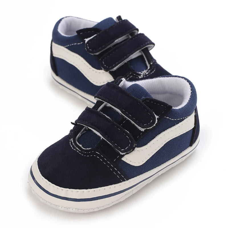 Chaussures pour nouveau-né garçon de 0 à 18 mois, chaussures de sport classiques en toile décontractées à semelle souple, chaussures de marche confortables MAEJORKEN
