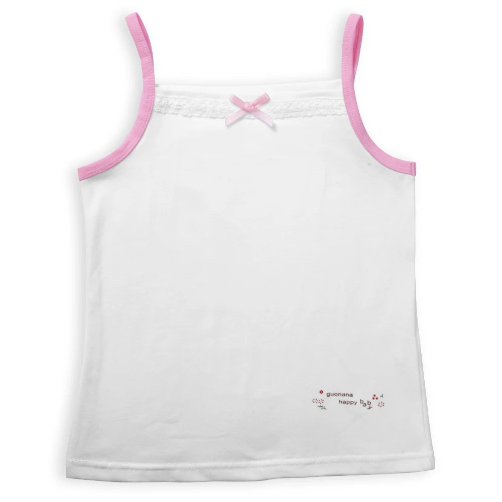 Débardeur d'été pour enfants filles, t-shirt sans manches, gilet à fleurs de dessin animé, Camisoles, maillot de corps en coton, t-shirts pour jeunes adolescents, 2024 MAEJORKEN
