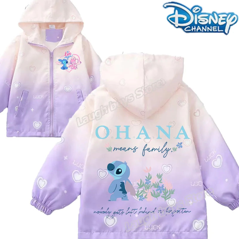 Stitch Disney enfants vestes pour filles mignon imprimé l