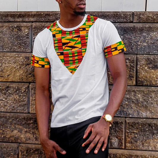 Vintage Style africain T-Shirts ethnique Tribal Dashiki impression 3D hommes à manches courtes surdimensionné t-shirt T-Shirts hauts vêtements en polyester MAEJORKEN