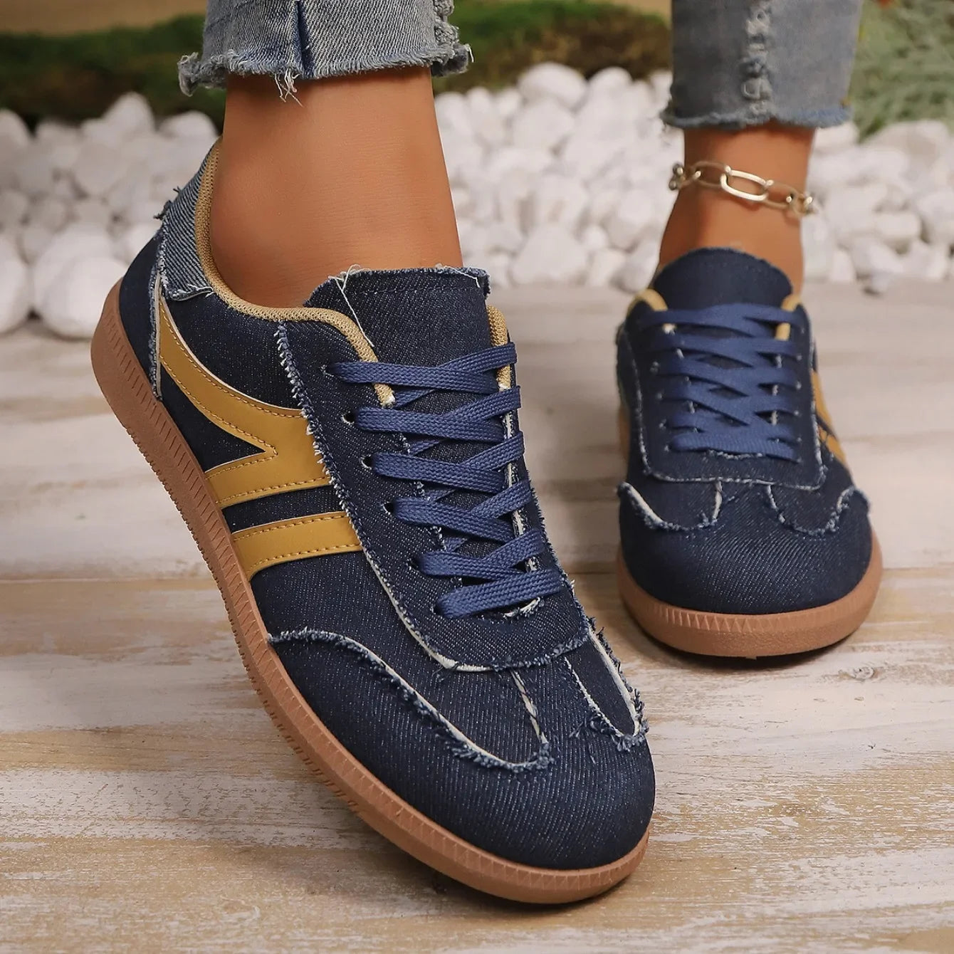 Femmes chaussures De créateur confortable Ballet baskets automne appartements anti-dérapant semelle souple décontracté quotidien marche baskets Zapatos De Mujer MAEJORKEN