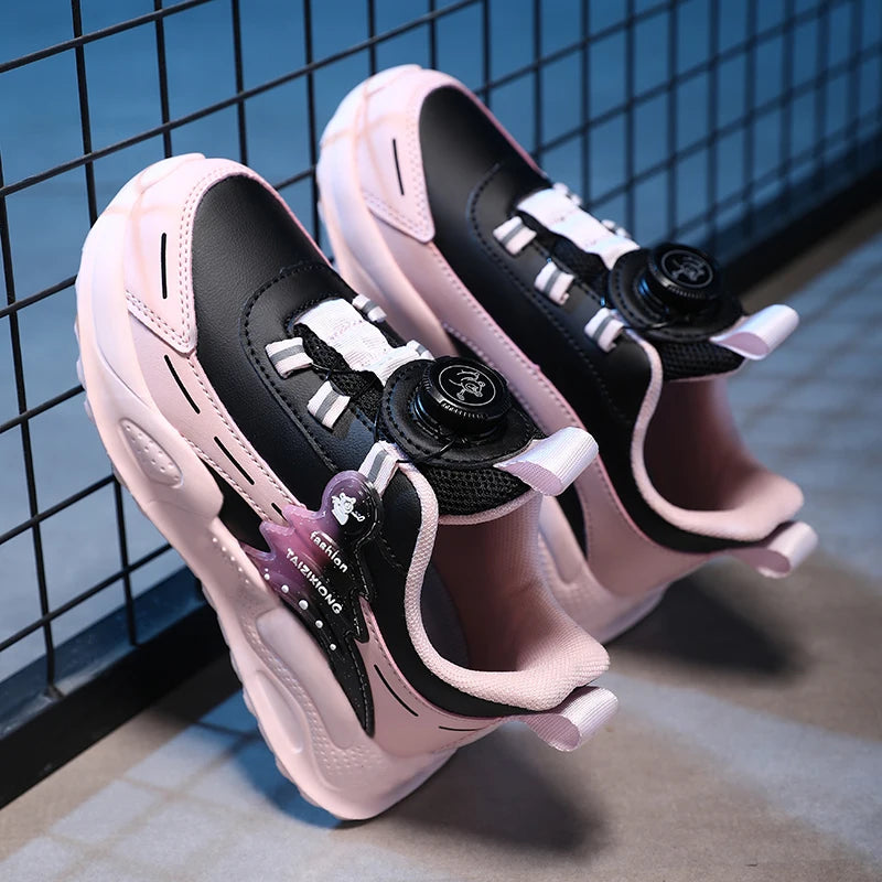 Baskets en cuir légères et antidérapantes pour enfants, chaussures décontractées pour garçons et étudiants, chaussures de sport, de course, de Tennis MAEJORKEN