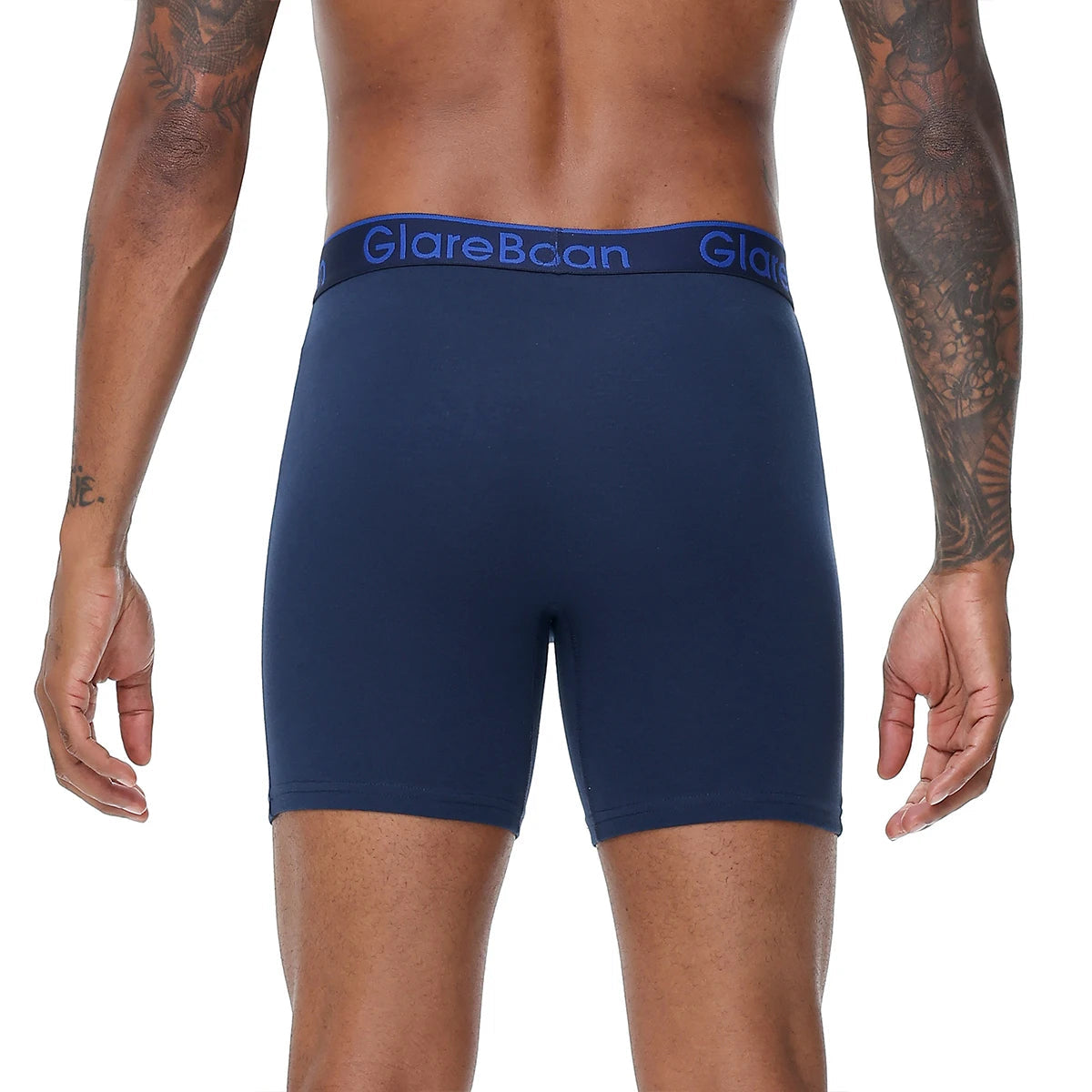 4 pièces ensemble mi-long Boxer Shorts sous-vêtements masculins coton respirant hommes caleçons pour hommes Homme Boxershorts glisse culotte douce MAEJORKEN