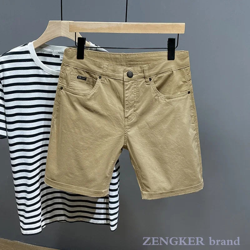 Short d'été grande taille pour hommes, culotte ample surdimensionnée, pantalon moyen, section fine, extensible, en coton, décontracté, 42 44 46 MAEJORKEN