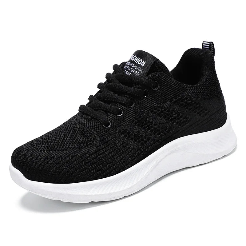Litfun femmes chaussures de sport décontractées mode femme fond souple baskets respirant maille chaussures de course loisirs chaussures plates légères MAEJORKEN