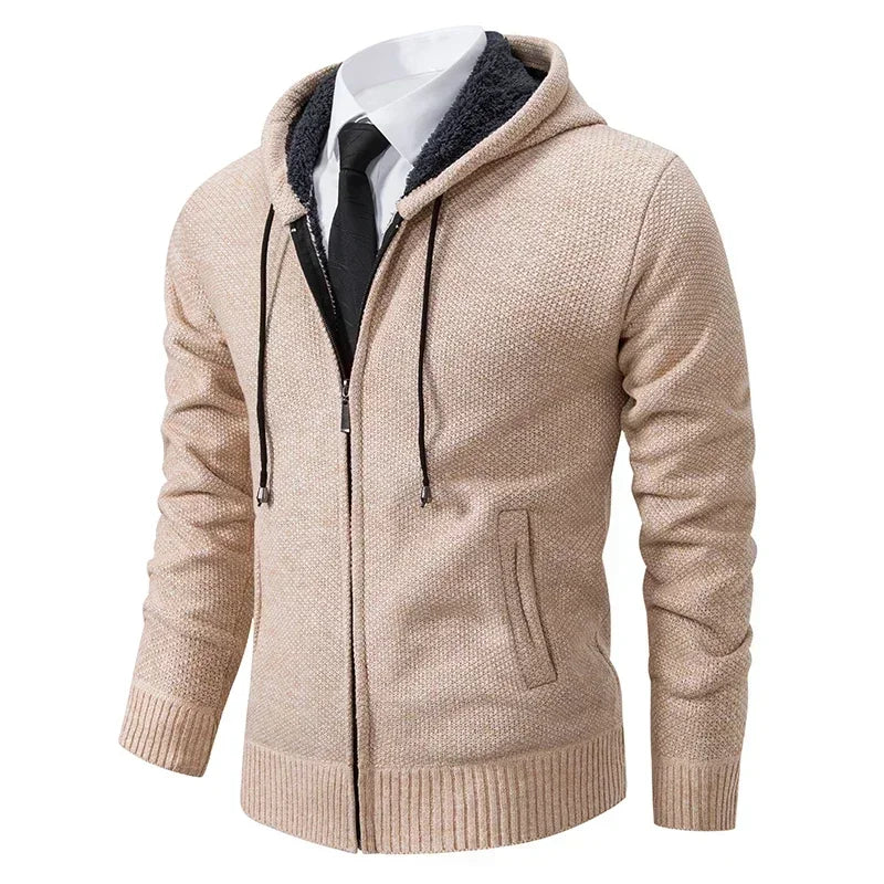 Cardigan zippé avec poche confortable et stylé du M au 4XL