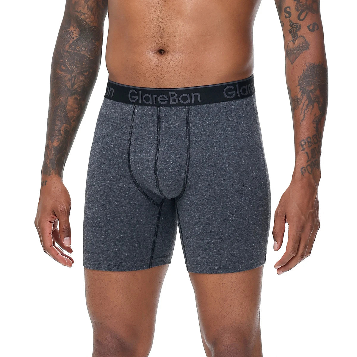 4 pièces ensemble mi-long Boxer Shorts sous-vêtements masculins coton respirant hommes caleçons pour hommes Homme Boxershorts glisse culotte douce MAEJORKEN