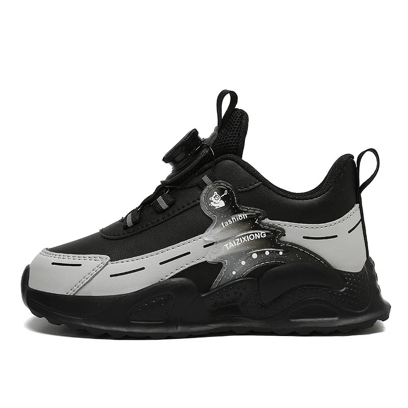 Baskets en cuir légères et antidérapantes pour enfants, chaussures décontractées pour garçons et étudiants, chaussures de sport, de course, de Tennis MAEJORKEN