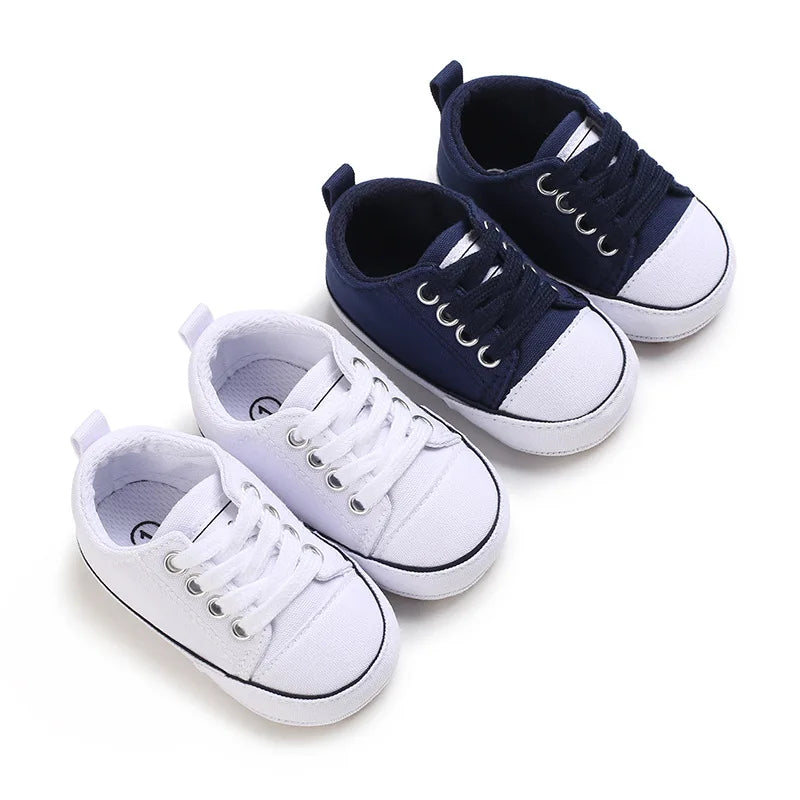 MRovior-Baskets en Toile pour Bébé Garçon et Fille de 0 à 18 Mois, Chaussures Confortables, Souples, Unisexes MAEJORKEN