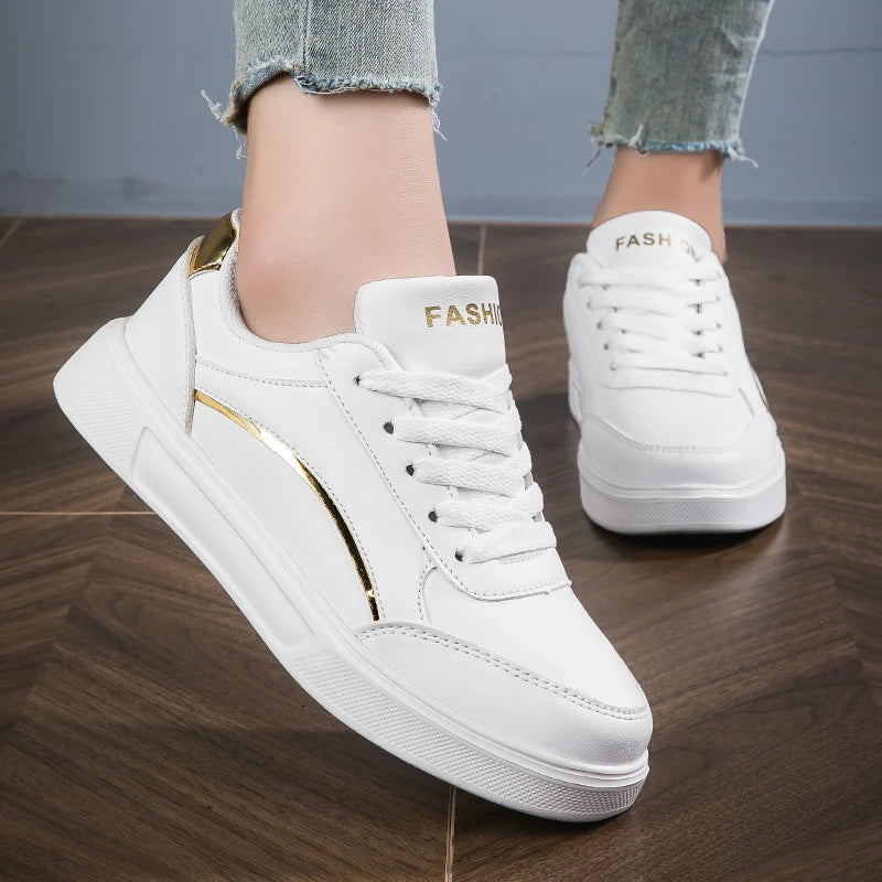 Vente chaude femmes chaussures dames chaussures décontractées Bling Skateboard baskets pour femmes Tennis chaussures de marche MAEJORKEN