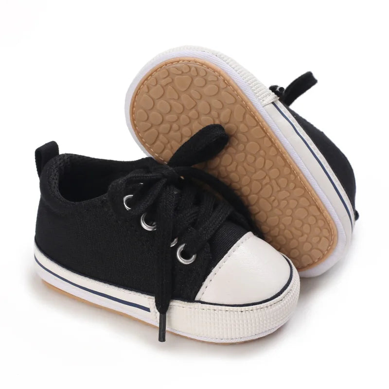 MRovior-Baskets en Toile pour Bébé Garçon et Fille de 0 à 18 Mois, Chaussures Confortables, Souples, Unisexes MAEJORKEN