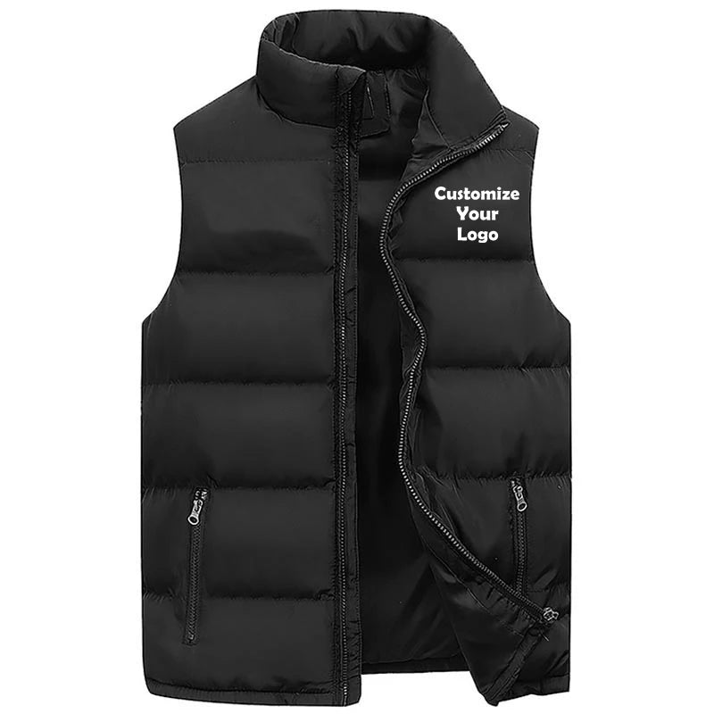 Gilet de combat personnalisé pour hommes et femmes, vestes épaisses, col montant, glaçure en coton solide pour documents, mode automne et hiver MAEJORKEN