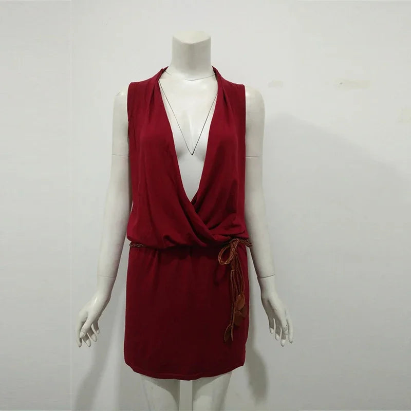 Mini robe de plage brodée personnalisée pour femmes, décontractée du S au 2XL MAEJORKEN