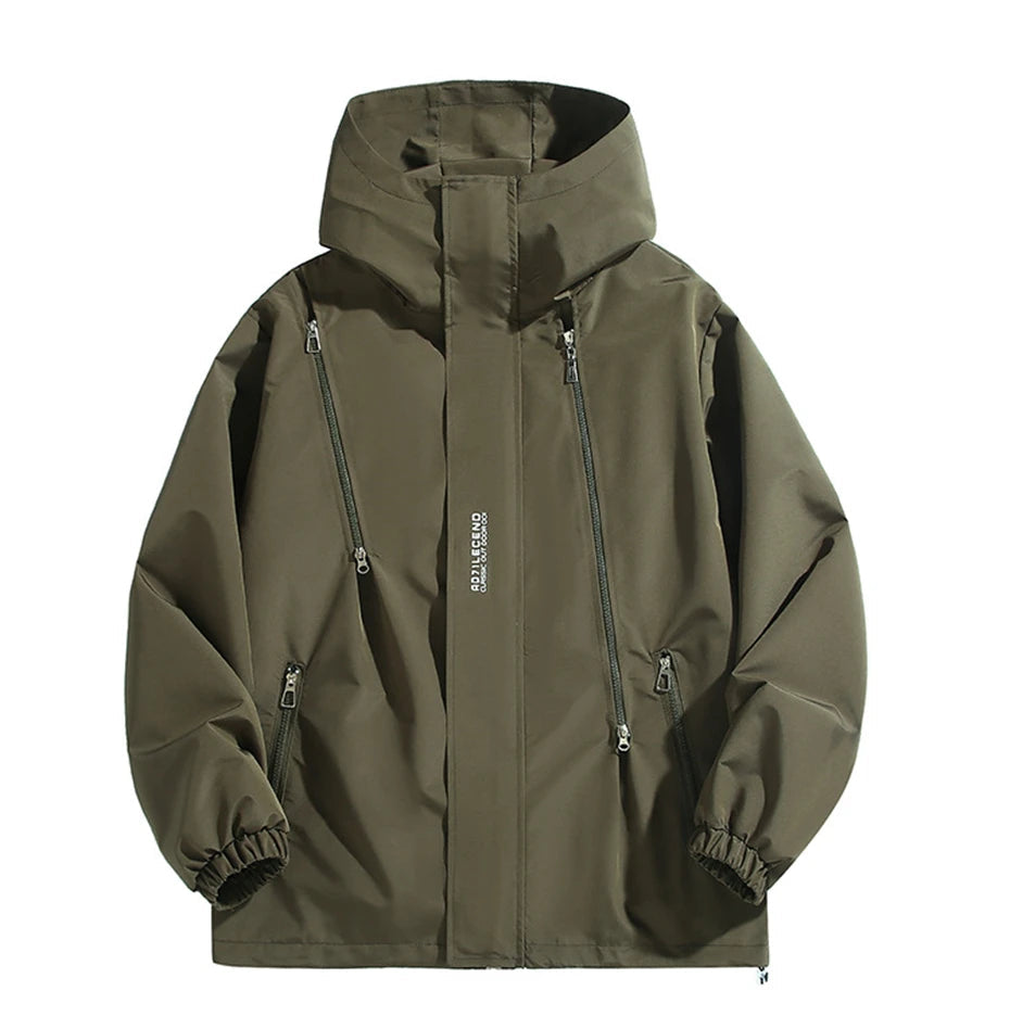 10XL 12XL grande taille coupe-vent hommes veste imperméable couleur unie noir coupe-vent manteaux mâle grande taille vêtements d'extérieur MAEJORKEN