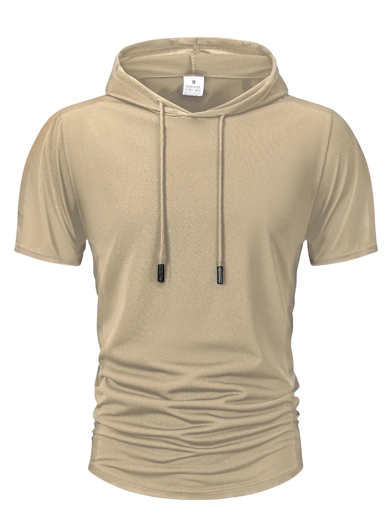 Sweat-shirt à capuche pour hommes, décontracté, manches courtes, ample du S au 3XL MAEJORKEN