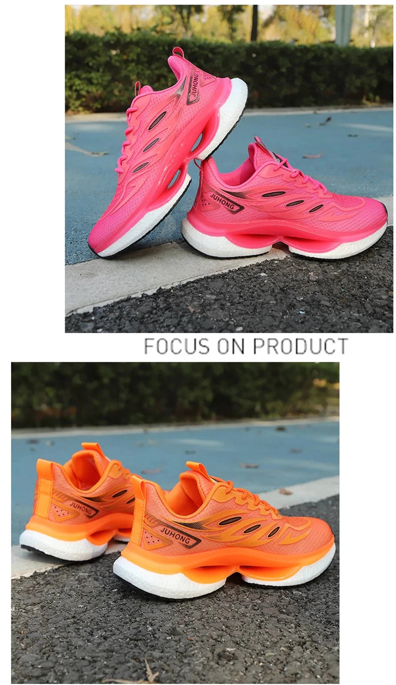 Femmes baskets chaussures de course femmes grande taille 36-45 chaussures de sport décontracté Couple formateurs choc Tennis chaussures de sport MAEJORKEN