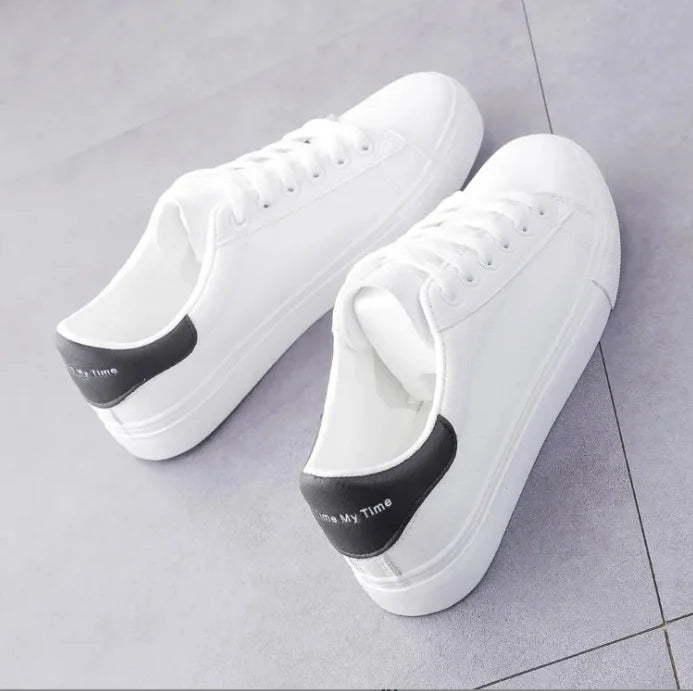 Chaussures De course blanches respirantes à lacets pour femmes, baskets décontractées à fleurs brodées, mode printemps-automne 2023 MAEJORKEN