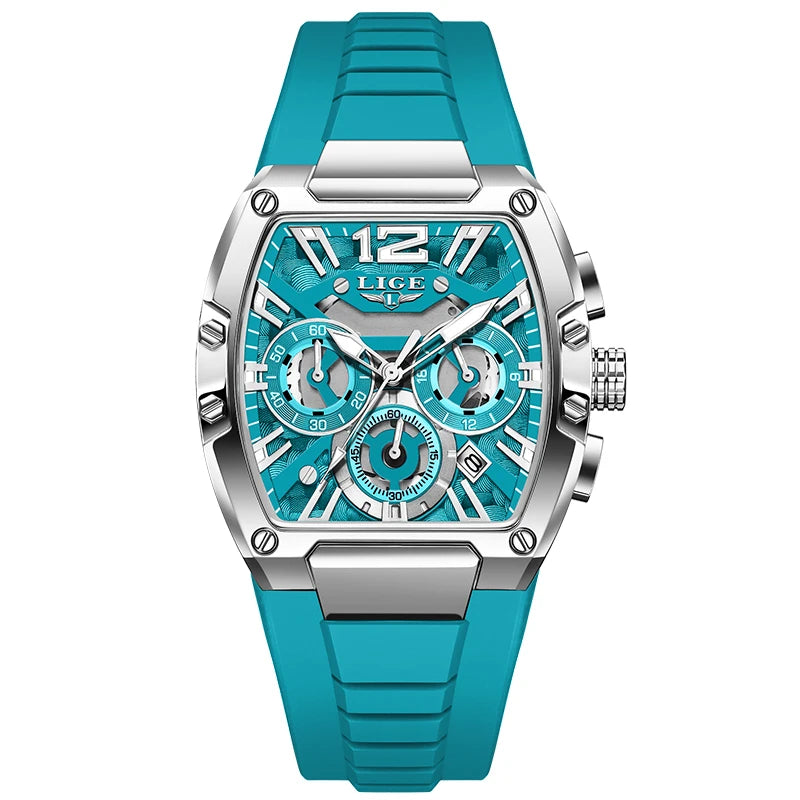 LIGE hommes montre haut tendance marque de luxe Silicone montre militaire hommes sport décontracté étanche Date Quartz montres pour hommes MAEJORKEN