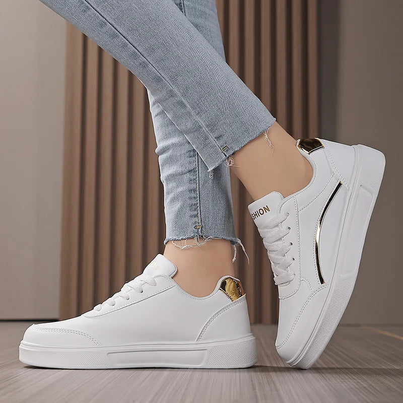 Vente chaude femmes chaussures dames chaussures décontractées Bling Skateboard baskets pour femmes Tennis chaussures de marche MAEJORKEN
