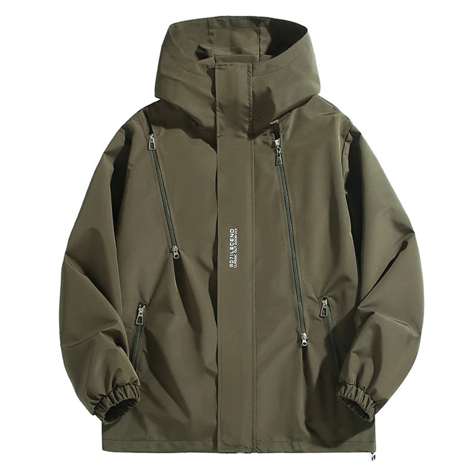 10XL 12XL grande taille coupe-vent hommes veste imperméable couleur unie noir coupe-vent manteaux mâle grande taille vêtements d'extérieur MAEJORKEN