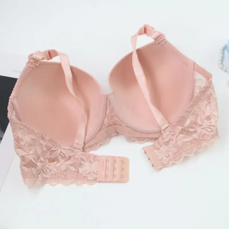 DaiNaFang soutien-gorge Push Up pour femmes respirant ascenseur dentelle garniture CDE tasse sous-vêtements noir rose kaki rouge grande taille Lingerie MAEJORKEN