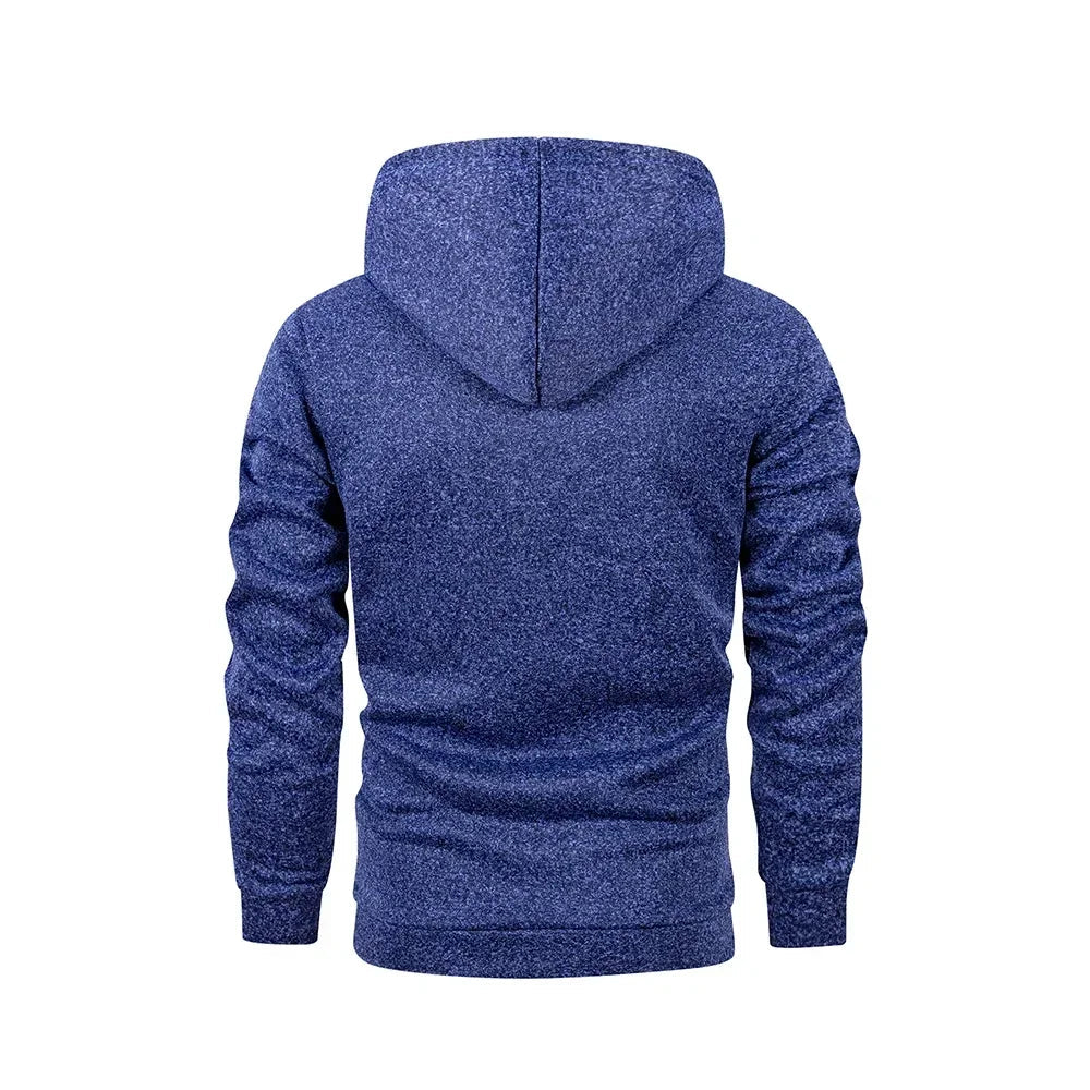 Sweat-shirt nouveau printemps automne Streetwear mode vêtements d'extérieur hommes couleur unie sweat à capuche décontracté ample polaire manteaux hommes vêtements MAEJORKEN