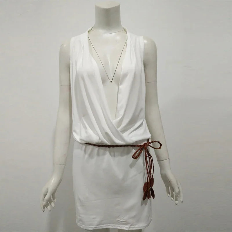 Mini robe de plage brodée personnalisée pour femmes, décontractée du S au 2XL MAEJORKEN