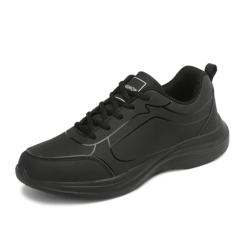 YRZL hommes chaussures de Sport en cuir chaussures de course en plein air baskets imperméables hommes légers hommes athlétique Sneaker Tenis Masculino MAEJORKEN