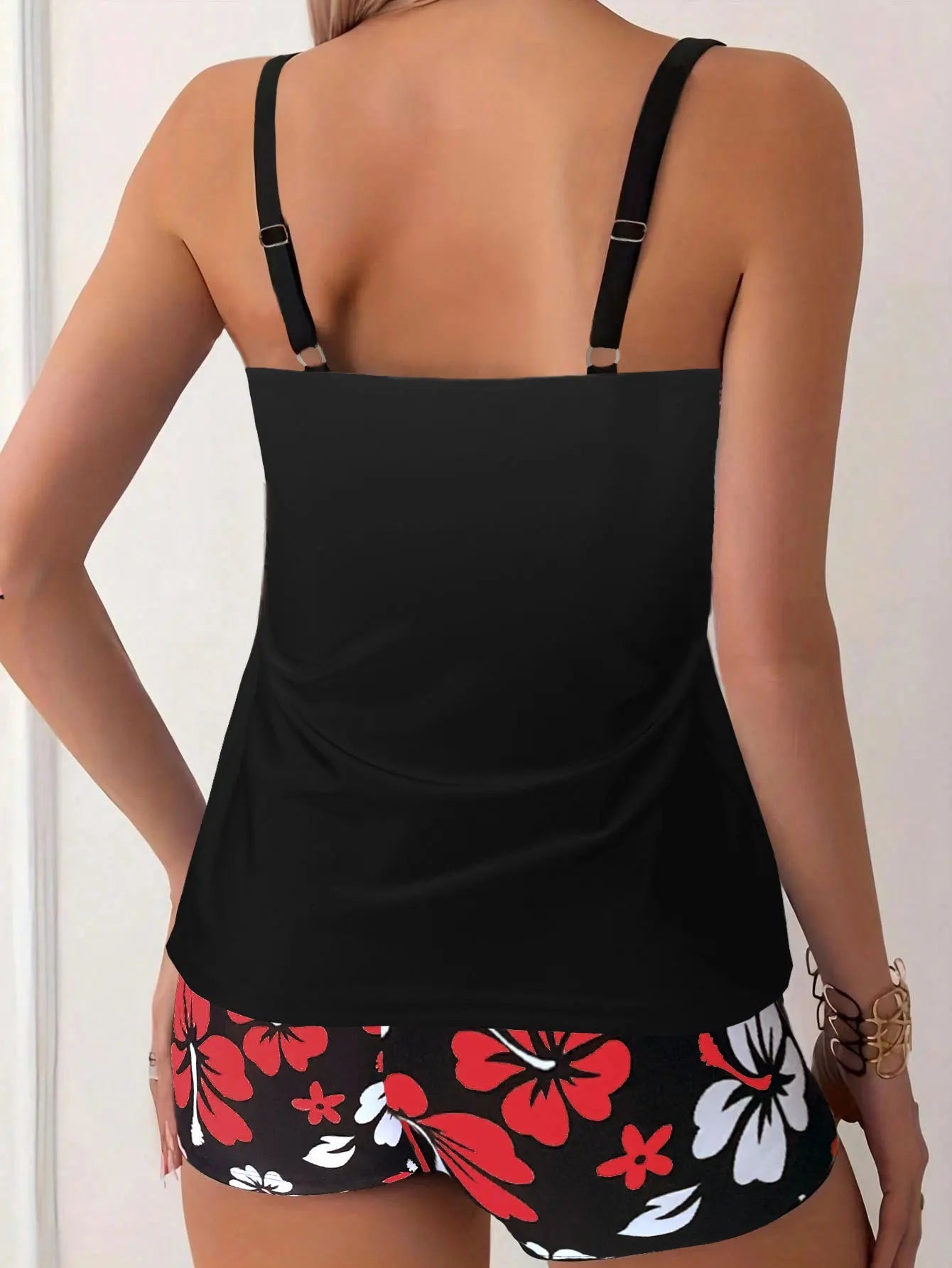 Maillot de bain en Polyester pour femmes, imprimé conservateur, séchage rapide, bas de Bikini, taille haute, motif Floral, Triangle, culotte transfrontalière, nouvelle collection 2025 MAEJORKEN