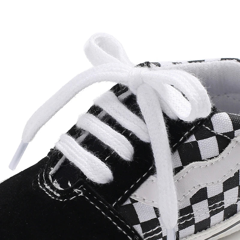 Chaussures pour nouveau-né garçon de 0 à 18 mois, chaussures de sport classiques en toile décontractées à semelle souple, chaussures de marche confortables MAEJORKEN