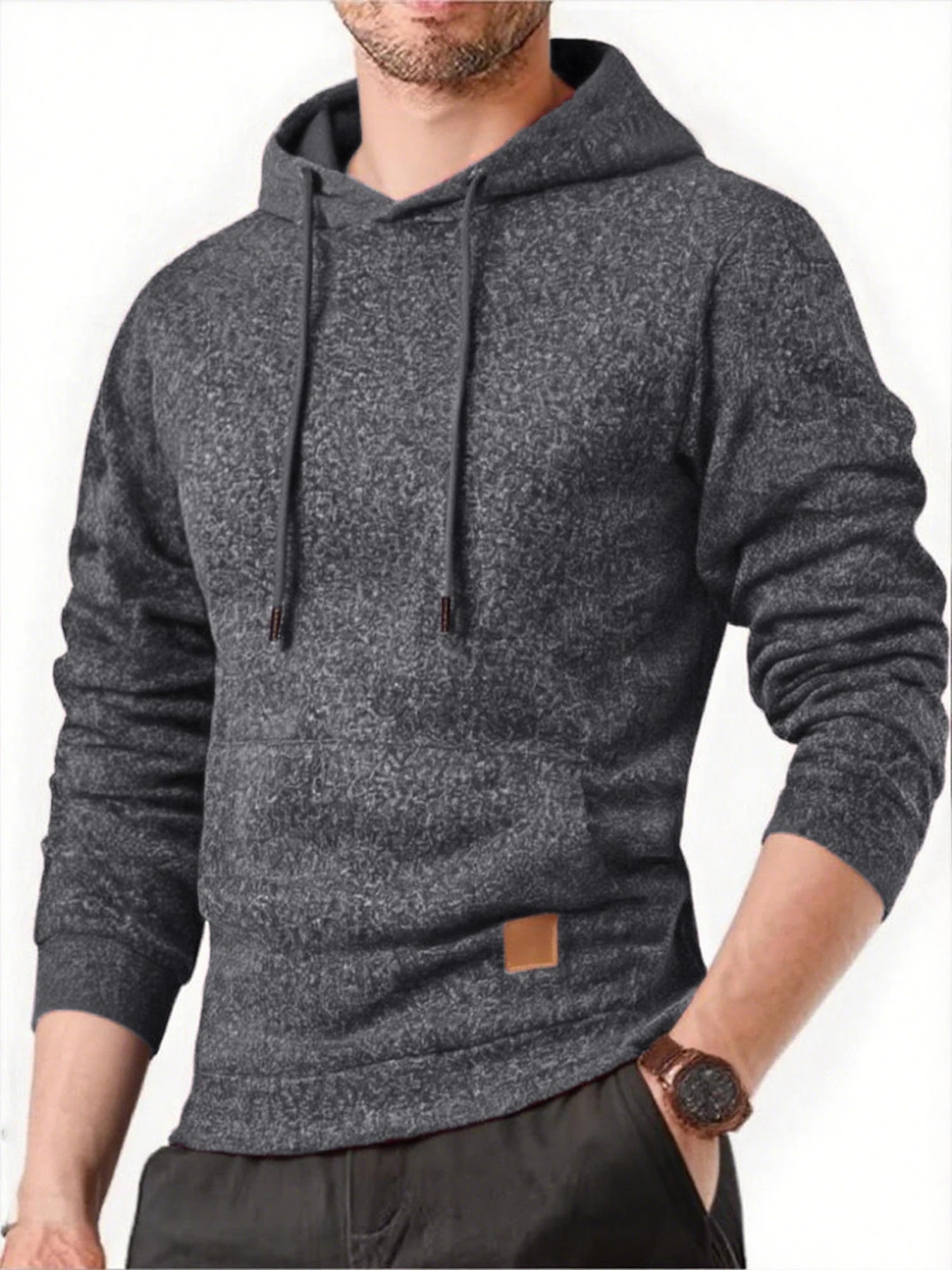 Sweat-shirt nouveau printemps automne Streetwear mode vêtements d'extérieur hommes couleur unie sweat à capuche décontracté ample polaire manteaux hommes vêtements MAEJORKEN