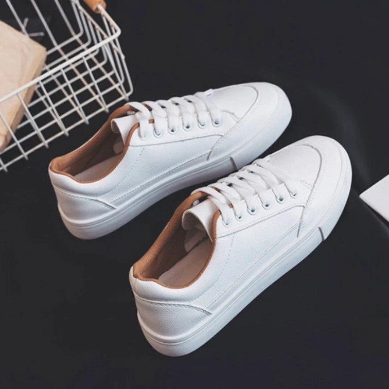 Chaussures De course blanches respirantes à lacets pour femmes, baskets décontractées à fleurs brodées, mode printemps-automne 2023 MAEJORKEN