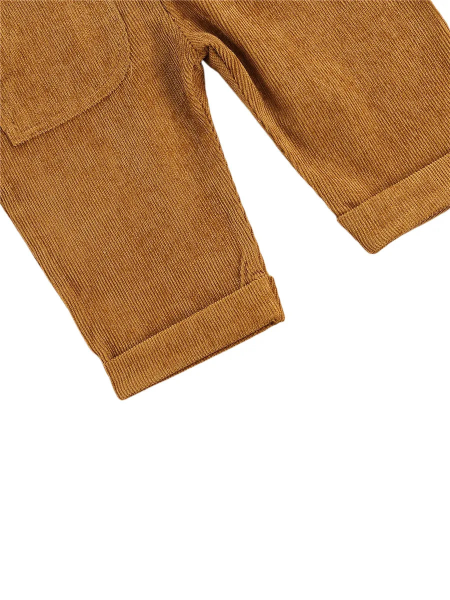 Combinaison pantalon à bretelles unisexe pour bébé de 0 à 24 mois, avec boutons, couleur unie, pour tout-petits garçons et filles MAEJORKEN