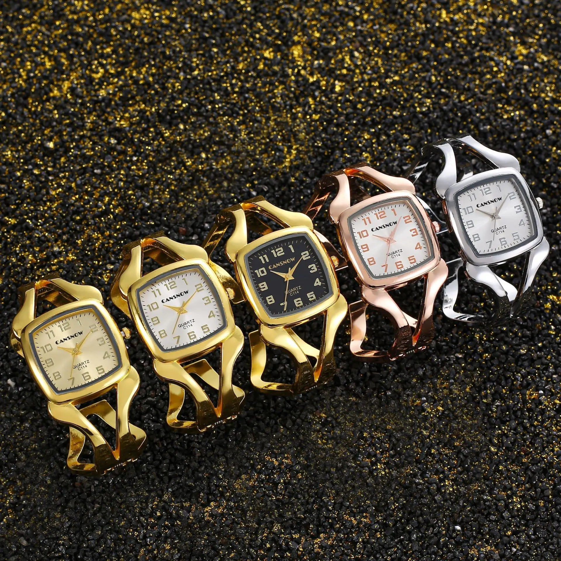 Montre à quartz étanche pour femme, acier inoxydable MAEJORKEN