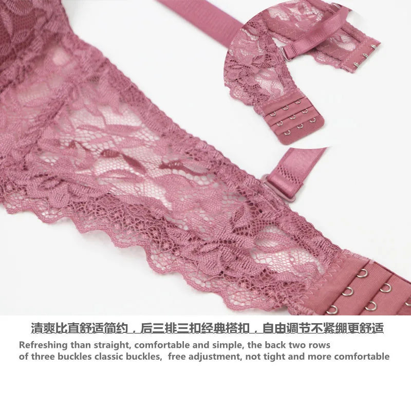 DaiNaFang soutien-gorge Push Up pour femmes respirant ascenseur dentelle garniture CDE tasse sous-vêtements noir rose kaki rouge grande taille Lingerie MAEJORKEN