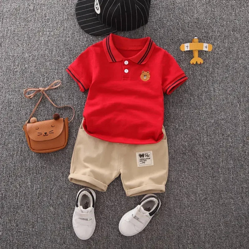 Vêtements pour enfants mère enfants vêtements ensembles pour enfants garçons T-shirt Shorts été coton à manches courtes mode Suit2PCS MAEJORKEN