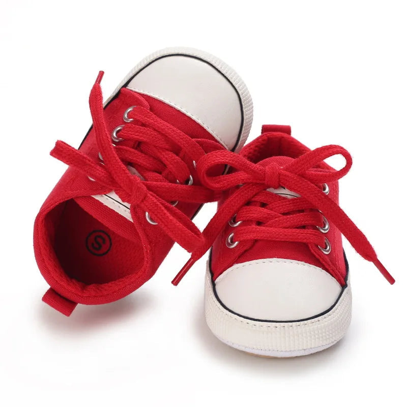 MRovior-Baskets en Toile pour Bébé Garçon et Fille de 0 à 18 Mois, Chaussures Confortables, Souples, Unisexes MAEJORKEN