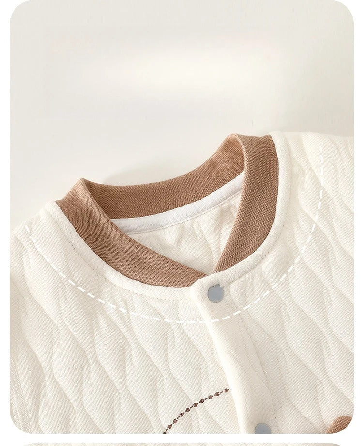 Combinaison d'automne pour bébé, veste en coton épais, vêtements chauds à trois couches pour nouveau-nés de 0 à 18 mois, vêtements rampants pour jeunes enfants MAEJORKEN